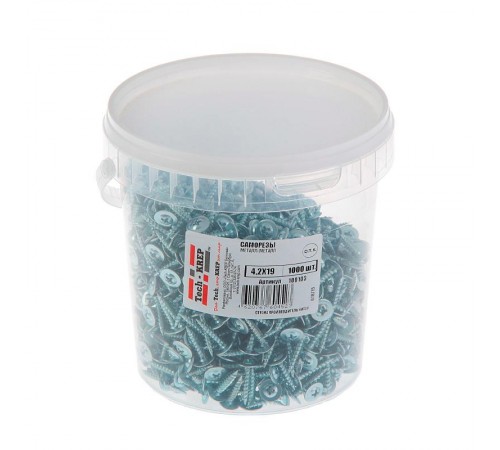 Саморез ШСММ 4,2х19 (1000 шт) - ведро ( 1,748 кг)  100103  Tech-KREP
