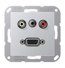 2x Cinch Audio (RCA) / Stereo Jack (TRS 3.5 mm) / VGA MAA1072AL Jung