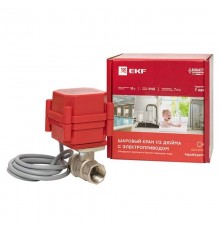 AquaExpert 220V Шаровой кран с электроприводом 1/2 дюйма EKF PROxima  AquaExpert-valve-1/2  EKF