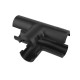 Тройник открывающийся, IP40, д.25мм, черный  50625B  DKC