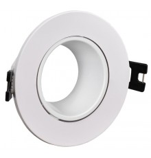 Светильник 4104 встраиваемый MR16 круг пласт. белый  LT-UVB0-4104-GU05-1-K01  IEK