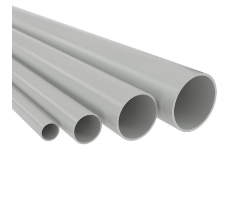 Труба жесткая гладкая ПВХ 20мм лёгкая, 3м, серый (розница)  63920R  DKC