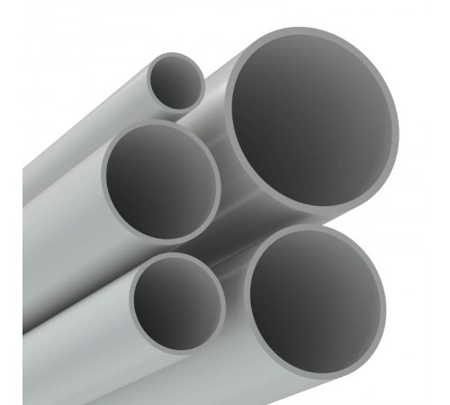 Труба жесткая гладкая ПВХ 20мм лёгкая, 3м, серый (розница)  63920R  DKC