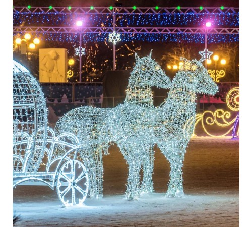 Светодиодная гирлянда ARD-STRING-CLASSIC-10000-CLEAR-100LED-STD WHITE (230V, 7W)  025781  Arlight