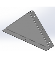 Заглушка к двускатной крышки 1000, цинк ламель (аналог гор.цинк)  UKH200HDZL  DKC