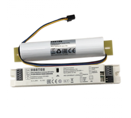 Блок аварийного питания EM-Utility 4Вт IP20 50-300V 3 часа  V1-EM-00540-10A01-2000510  VARTON