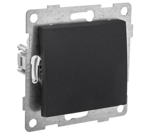 Bravo Выключатель 1кл., СУ , 10А, 250В, графит  С10В1-010  GUSI Electric