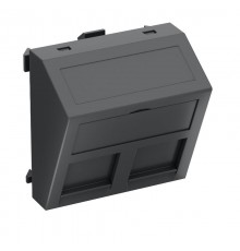 Корпус компьютерной розетки Modul45 тип C (наклонный) 45x45 мм (черный) (DTS-2C SWGR1)  6119252  OBO Bettermann