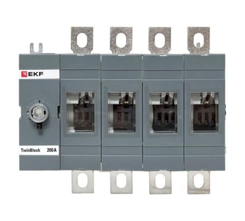 Рубильник 200A 4P без рукоятки управления TwinBlock  tb-s-200-4p  EKF