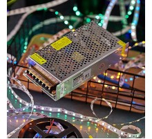 Источник питания 220V AC/24V DC, 6,25A, 150W с разъёмами под винт, без влагозащиты (IP23)  201-150-1  REXANT