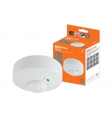 Датчик движения ДДМ-03П 5,8ГГц, 1200Вт, 10-720с, 1-8м, 3+лк, 180(сбоку)+360(сверху)гр, IP33,  SQ0324-0028  TDM