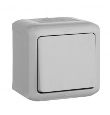 Quteo Серый Кнопка 1-клавишная IP44 6А  782335  Legrand