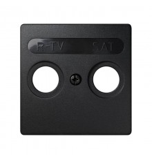 Simon 73 Накладка на телевизионную розетку R-TV-SAT, S73 Loft, графит  73097-62  Simon