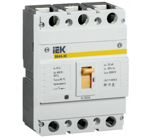 Авт. выкл. ВА44 35 3Р 250А 25кА  SVA4410-3-0250  IEK