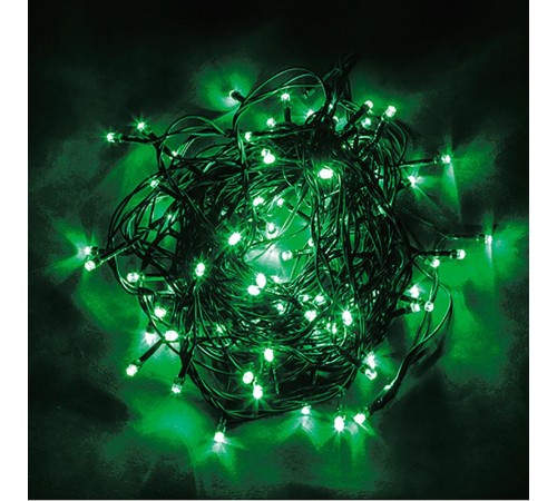 Светодиодная гирлянда CL02 линейная 2м +1.5м 230V зеленый c питанием от сети  32285  Feron