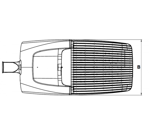 Светильник светодиодный MAGISTRAL LED 270W DS 740 RAL9006  1680000790  Световые Технологии