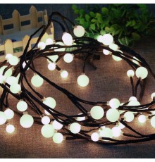 Гирлянда световая  Жемчуг, 2,4 м, ЕNIG - 24  , постоянное свечение, теплый белый, IP20  Б0051870  ЭРА