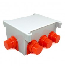 Коробка распределительная для заливки бетоном безгалогенная (HF) 118х76х60 (68 шт/кор) IP44  80-0890  Промрукав