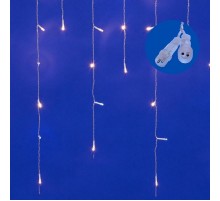 Бахрома с коннекторами светодиодная  с контроллером  ULD-B3010-200/TTK WARMWHITE-WHITE IP44 , 3 м. 200 диодов, шнур прозр., соед  UL-00003949  Uniel