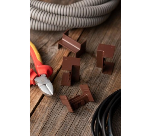 Угол внутренний (40х16) (4 шт) Plast EKF PROxima  под темное деревоibd-40-16x4EKF