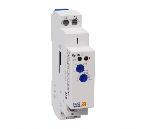 Реле времени OptiRel D TMR-DOFU-1T-240U-1 задержка выключения при откл питания 16А 1СО 12-230АС/DC  332016  КЭАЗ