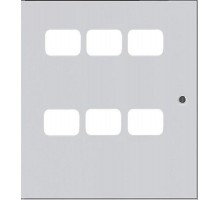 Дверь для ЩЭ 6 кв. 3 окна в ряд по горизонтали  mb29-d-g-6  EKF