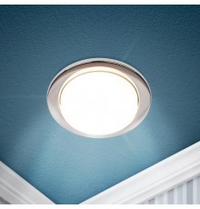 Cветильник встраиваемый под лампу GX53 KL70 CH-10 хром упаковка 10 шт  Б0057478  ЭРА