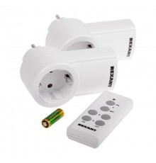 Радиоуправляемая розетка c пультом RX-002 (один пульт, две розетки)  10-6025  REXANT