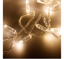 Светодиодная гирлянда ARD-STRING-CLASSIC-10000-CLEAR-100LED-FLASH WARM (230V, 7W)  025780  Arlight
