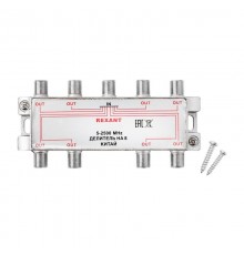 ДЕЛИТЕЛЬ  ТВ  х 8 под F разъём 5-2500 МГц "СПУТНИК"  05-6205  REXANT