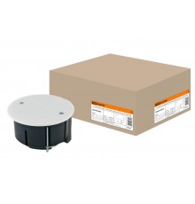 Коробка распределительная с/у 73х45 металлические лапки, с крышкой (для полых стен)  SQ1403-0026  TDM