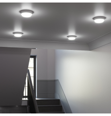 Светильник светодиодный  Elementary IP65 D140*48 12W 1200lm 4000K 175-265V ЖКХ круглый с дежурным режимом и микроволновым датчиком  126411212-DMS  G