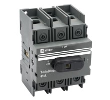 Рубильник 63A 3P c рукояткой управления для прямой установки TwinBlock EKF   tb-63-3p-f   EKF