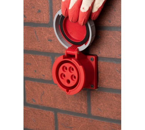 Розетка стационарная внутренняя 3252 3Р+РЕ+N 32А 380В IP67 EKF PROxima  ps-3252-32-380  EKF