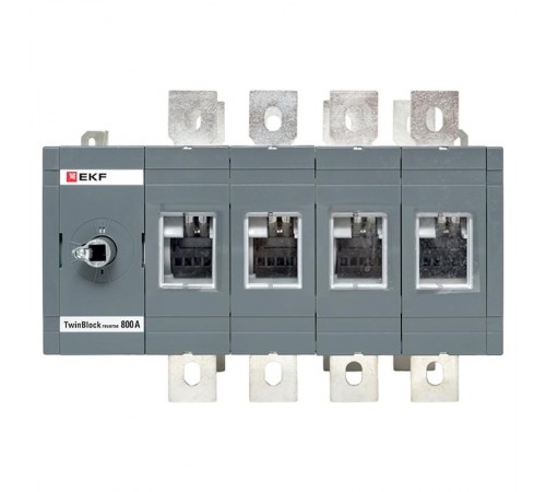 Рубильник 800A 4P реверсивный без рукоятки управления TwinBlock  tb-s-800-4p-rev  EKF