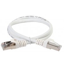 Коммутационный шнур (патч-корд), кат.5Е FTP, 1м, белый  PC08-C5EF-1M  ITK