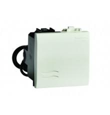 Brava белый Выключатель кнопочный с подсветкой 2 мод.  76022BL  DKC