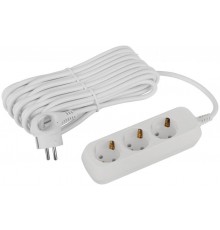 Удлинитель электрический ЭРА UDL-16-3100-E Greenline 3 розетки с заземлением 10м ПВС 3x1мм2   Б0064983  ЭРА