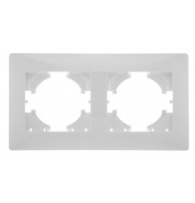 Bravo РАМКА 2-местная, цвет  белый.  С1020-001  GUSI Electric