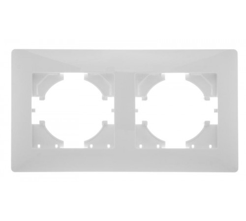 Bravo РАМКА 2-местная, цвет  белый.  С1020-001  GUSI Electric