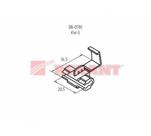 Ответвитель питания 4.0-6.0 мм (ОВ-3/ЗПо-1 4,0-6,0) желтый  08-0781  REXANT
