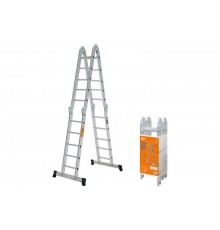 Лестница-трансформер алюминиевая ЛТА4х5, 4 секции по 5 ступеней, h=540/260/142 см, 13,2 кг  SQ1028-0305  TDM