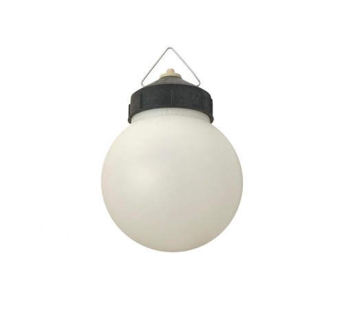 Светильник пылевлагозащищенный под лампу для ЖКХ НСП 01-60-003 подвесной Гранат полиэтилен IP20 E27 max 60Вт D150 шар белый  Б0052010  ЭРА