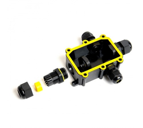 Водонепроницаемая cоединительная коробка STEKKER LD524 450V 140х100х36, черный  49122  STEKKER