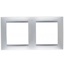 Simon 15 Алюминий Рамка универсальная, 2 поста  1500620-033  Simon
