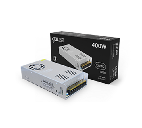 Блок питания для светодиодной ленты LED STRIP PS 400W 12V IP20  202003400  Gauss
