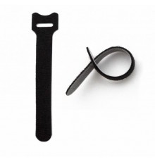 Hyperline WASN-210-BK-10 Хомут для кабеля, липучка с мягкой застежкой, 210x15 мм, черный (10 шт.)  397496  Hyperline