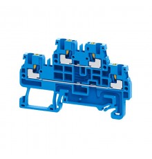 Клемма 2х-ярусная push-in OptiClip CPDL-2,5-2L-I-BU-синий  331863  КЭАЗ