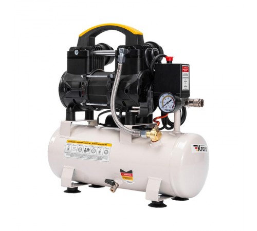 Компрессор воздушный безмасляный KR-850/10, 850Вт, 140 л/мин, 10л  KR-16-1161  Kranz