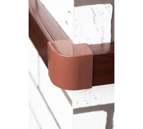 Угол внешний (40х16) (4 шт) Plast EKF PROxima  под темное деревоobd-40-16x4EKF